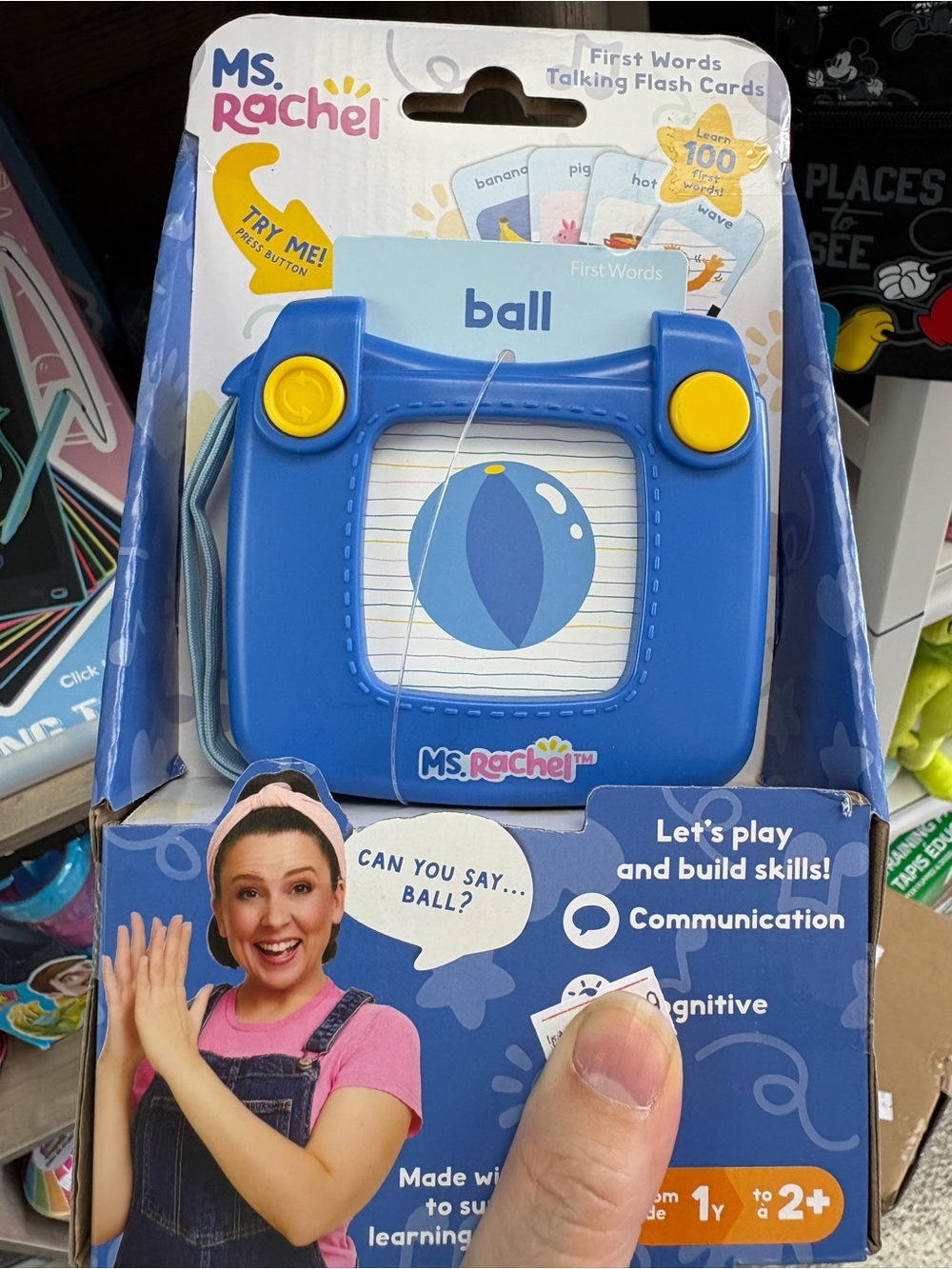 Rachel Blue and Yellow First Words Talking Flash Cards